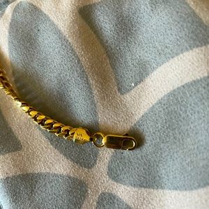 Cuban chain gold over sterling silver 5mm 24”